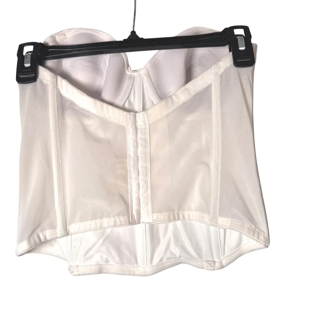 Strapless Satin Bridal Basque Corset Ivory - 36B‎ - Picture 2 of 4